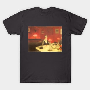 A Dinner Table at Night by John Singer Sargent T-Shirt